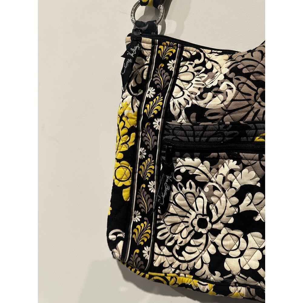 Vera Bradley Quilted Crossbody Purse Paisley Baroque Boho Classic Black Bag - Picture 3 of 9